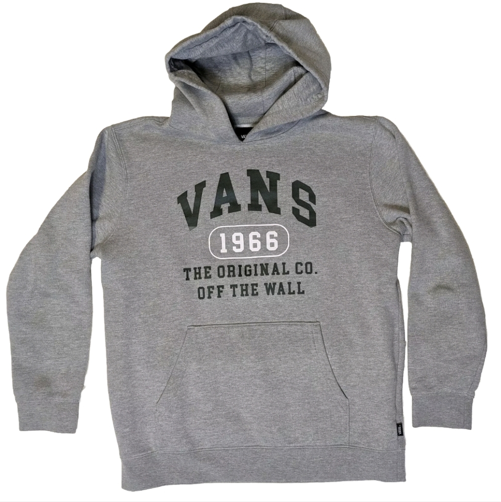 Vans Off the Wall Kids  Versa Grey Standard Pullover Sweatshirt Hoodie XL EUC